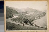 Highway over the S.P.R.R. [Southern Pacific Railroad] tunnel on the Bay Shore cutoff. 1915