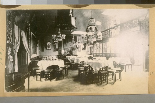 A Chinese restaurant in 1889