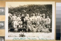 Warden Johnston (San Quentin Prison), John S. Drum, Mr. Hemter (Vice Pres., M.T. [Mercantile Trust] Co. of Calif.). Baseball Team Mercantile Trust Co. of Calif