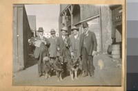 John E. McDougala and his crowd on there [sic] way to the Lake, 1917