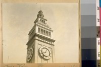 The Ferry Tower. See the man on the clock. Mar. 1922