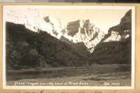 A part of the Boulder Dam. 1936. Grand Canyon near the head of Mead Lake