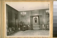 Mayors office at the New City Hall and his messenger at his desk, 1919