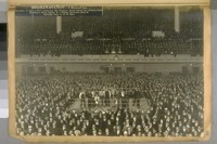 Meehan-Fulton--4 Round Go. November 16, 1918, at Civic Auditorium, San Francisco, Benefit United War Workers Fund. Theodore J. Roche, Captain, D.J. O'Brien, Lieutenant,Team 44. Copyright Photo by G.W. Blum