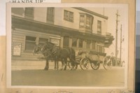 A two horse dirt wagon on the north side of Lombard St. near Fillmore St. April 6/28