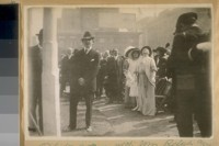 Photo same with Mrs. Rolph and daughter, 1914. [Opening of the Panama Canal]
