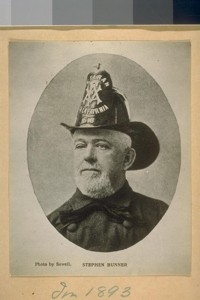 Stephen Bunner in 1893. (Photo by Sewell)