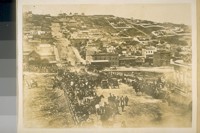 West on Filbert St. from Stockton St. in 1865. This is where all parades started from in thoes [sic] days