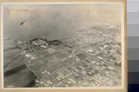 Fort Mason and the P.P.I. [Panama-Pacific International] Exposition grounds from the sky in 1920