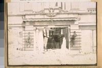 Y.M.C. Ass. [Young Men's Christian Association] Bldg., east side of Mason bet. O'Farrell & Ellis Sts. after the fire of April 18/06