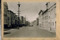 North on Webster from Grove Street, July 1924, The Old brewery on the right side