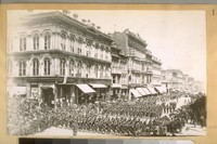 Looking North on Kearny from Pine, about 1890