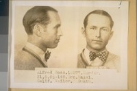 Alfred Boss, 31 years. Executed at San Quentin for murder, Dec. 5/30. Alfred Ross.16077.Murder.31.5.6=-149.Brn.Hazel.Calif.Tailor.Death