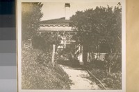 Home on Black Point now Fort Mason in 1854. Home in which U.S. Senator David Broderick died after his duel with David Terry. Also the home of Leonidas Haskell
