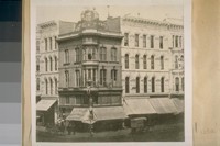 N. W. corner Geary and Kearney [Kearny] Sts. About 1870