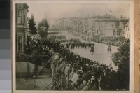 Annual Parade San Francisco Police Dept., 1899. Chief J.W. Lees in command - Lieut Geo. Birdsall and Capt. Geo. W. Wittman in charge of 1st Co. or C.A. Photograph by Blum