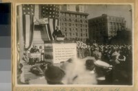 Photo same with Mr. R. Hale talking. [Opening of the Panama Canal]