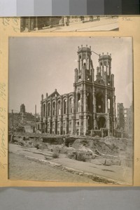 Temple Emanu-El after the fire of April 18th, 1906