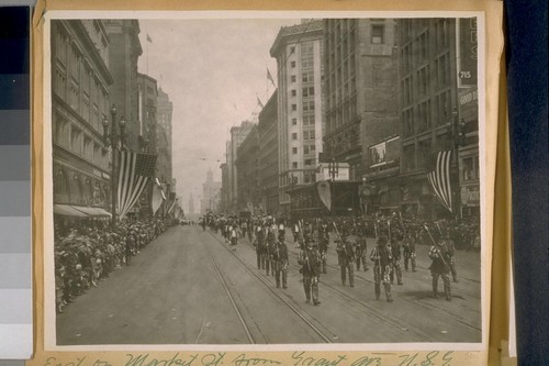 East on Market St. from Grant Ave. N.S.G. [Native Sons of the Golden] West Parade. Sept. 10/23