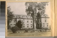 N.E. cor. Mission and Potter St., now 12th St., 1879. Clay Green's parents home and his birthplace. Afterwards Spaulding School for Boys