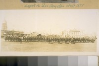 The San Francisco Mounted Police in 1907 taken on 10th St. bet. Market & Mission St. about 1907