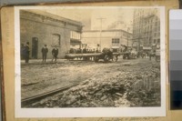South East from O'Farrell & Grant Ave. & Market St. taken about 1907 - given to me by Geo. H. Preddey. 607-Haight St., S.F. [San Francisco]