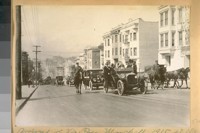 Arrival of Vice Pres. Marshall 1915 at the Faremont [Fairmont] Hotel--Calif. St