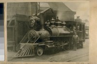 The Old Steam Engine at the Water Tank - Calif. & Presidio Ave. in 1895
