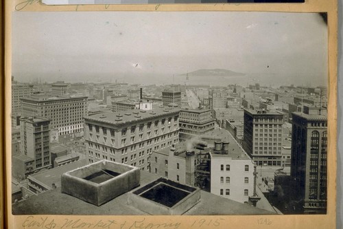 East from Market and Kearny, 1915