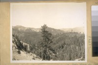 Looking west from the headwaters of Canyon Creek, Sierra Co., Calif. Aug. 1929