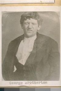 The notorious George and Louis Brotherton known as the Brotherton Brothers. They were in jail a number of times and on October 4, 1870, were arrested for cashing a forged check on the Hicox Bank at the corner of Bush and Montgomery Streets. For this they were senet to San Quentin Prison for 14 years