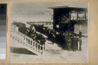 The line up at San Quentin Prison about 1870