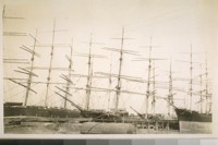 Second view of the Alaska Packers Fleet at the Alaska Packers ship yard on the south side of the estuary Alameda. Oct. 5/28