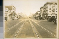 North on Van Ness Ave. from McAllister St. March 1929