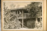 Rear view of the Blue Wing house at Sanoma [Sonoma] City - Sanoma [Sonoma] Co. Aug. 26/31 with Bernard Carr as Jauquin Murietta [Joaquin Murieta]
