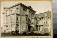This house joines [sic] the Old Bell home, S.W. cor. Bush & Octavia Sts. & is a part of the same on the south side, where the Old Colored Woman, Mama Pleasance [Mary Ellen Pleasant], held sway for years. J.B. Cook in front