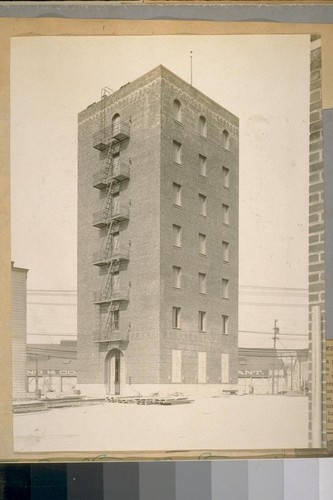 The Drill Tower San Francisco Fire Dept. 11th and Bryant Sts. January, 1925