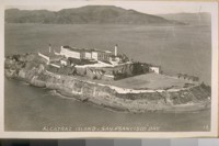 Alcatraz Island, S.F. Bay in 1900. Alcatraz Island - San Francisco Bay