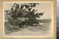 The entrance to the Old home to Gen M.G. Vallejo at Sanoma [Sonoma], Calif. July 1928. Driveway leading to one of California's most important and most lovable shrines, at Sonoma