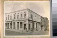 N.E. cor. Montgomery and Jackson Sts. taken Feb. 1924. Buildings built about 1854