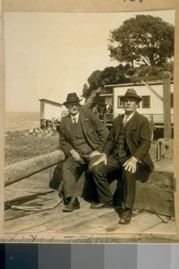 Lieut. John Fitzhenry, the Senior member of the S.F. [San Francisco] Police Dept. & Police Officer Jas. Hayden. Feb. 1926