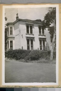 This home stands on the East side of Lafayette Square, 1920. This house came around the Horn in 1849 and was the home of the late S.W. Holliday attorney at law