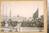 Photo same Mayor Rolph Jr. [speaking at groundbreaking for the new City Hall.]