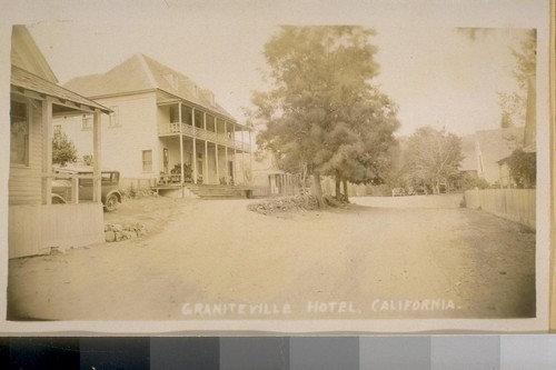 1934. Graniteville Hotel, California