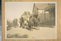 The Old Stage line between Sierra City and Sieraville [Sierraville] - Sierra Co., Calif. Photo taken in 1908 at Sierra City