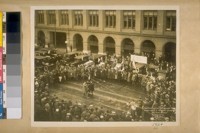 San Francisco and the Olympic Club greets our U. S. Handball Champions: Joe (Red) Murray, Jack Donovan, Lane McMillian. (Photo by Morton & Co. 515 Market St.)
