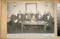 Signing contract for construction of Hetch Hetchy Dam, Aug. 12, 1919