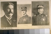 John L. Davie Mayor of Oakland, W. J. Petersen, Chief of Detectives, Adelbert Wilson, Chief of Police