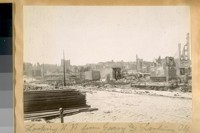 Looking N.W. from Geary and Larkin Sts., April 18-06