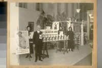 Auditor Thos. Boyle and the Salvation Army girls at his office in the City Hall. Mar. 1922